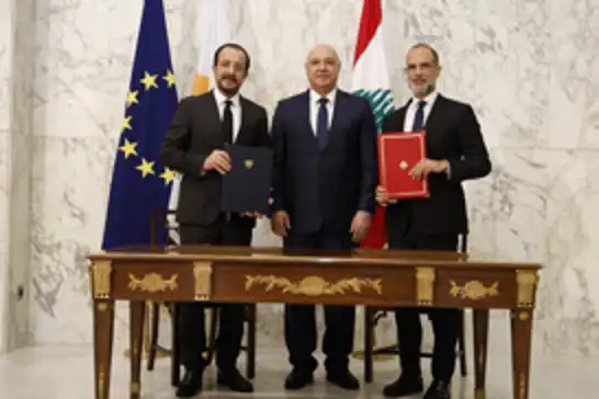 Lübnan ve Güney Kıbrıs Rum Yönetimi, deniz sınırlandırma anlaşması imzaladı