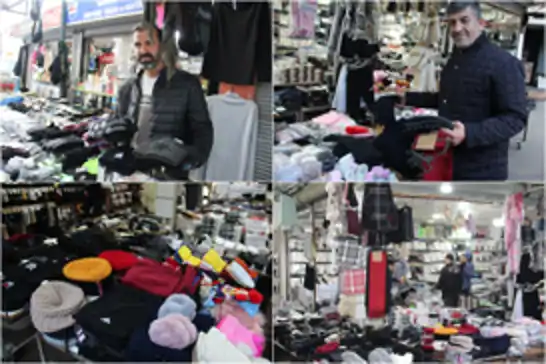 Atkı, eldiven ve bere tezgâhta kaldı: Esnaf havaların soğumasını bekliyor