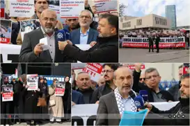 احتجاج أمام السفارة الأميركية في أنقرة من أجل غزة: نرفض قرار مجلس الأمن بشأن غزة