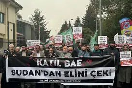 İstanbul'da Birleşik Arap Emirlikleri protestosu