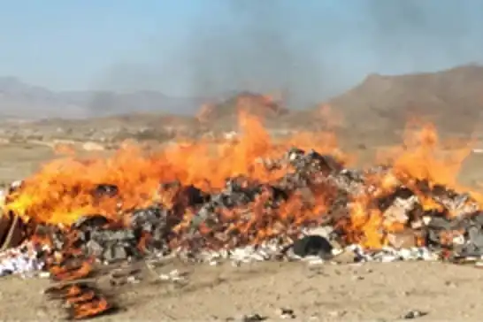 Afganistan İslam Emirliği, 220 ton uyuşturucuyu imha etti