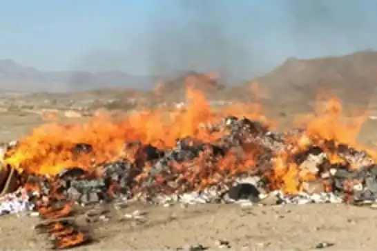 إمارة أفغانستان الإسلامية تتلف 220 طناً من المخدرات المصادرة