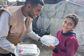 Yetimler Vakfı, Gazze'de sıcak yemek seferberliğini sürdürüyor