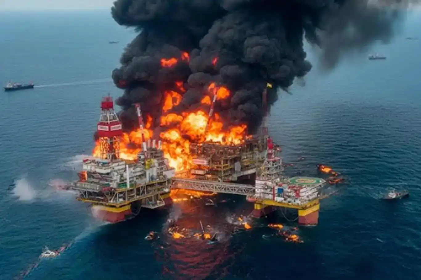 ئۆکرانیا هێرش دەکاتە سەر سەکۆیەکی نەوتی رووسیا لە دەریای خەزەر