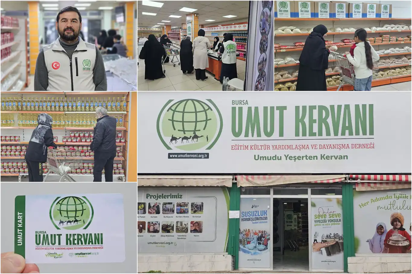 Umut Kervanı sosyal marketi Bursa'da ihtiyaç sahiplerine umut oluyor