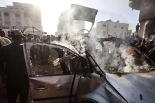 Four Palestinians killed in Israeli drone strike on civilian car near Gaza City