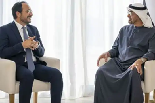BAE Devlet Başkanı Al Nahyan, GKRY'yi ziyaret etti