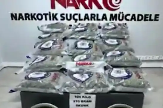 Kayseri’de 104 kilogram uyuşturucu ele geçirildi: 4 tutuklama