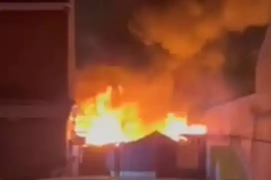 Konya'da müstakil evin bahçesinde yangın çıktı