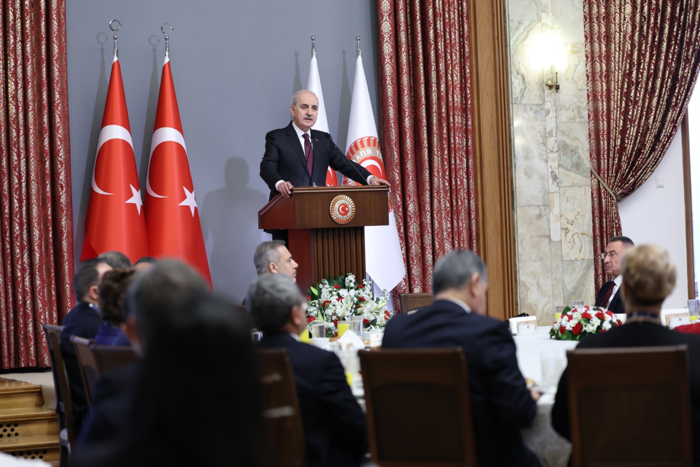 TBMM Başkanı Kurtulmuş, 16. Büyükelçiler konferansı kapsamında büyükelçileri kabul etti