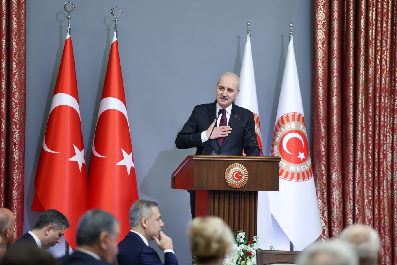 TBMM Başkanı Kurtulmuş, 16. Büyükelçiler konferansı kapsamında büyükelçileri kabul etti