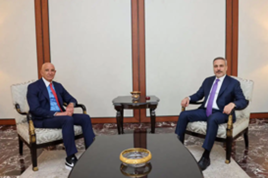 Turkish FM Hakan Fidan meets U.S. ambassador Tom Barrack in Ankara