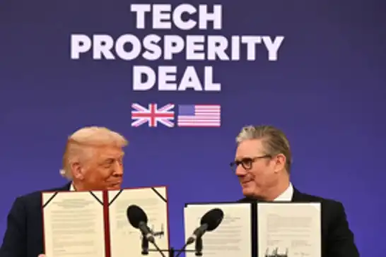 تعليق مفاوضات اتفاقية التكنولوجيا بين بريطانيا والولايات المتحدة