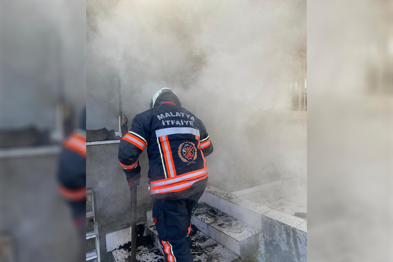 Malatya'da çıkan yangında ev küle döndü