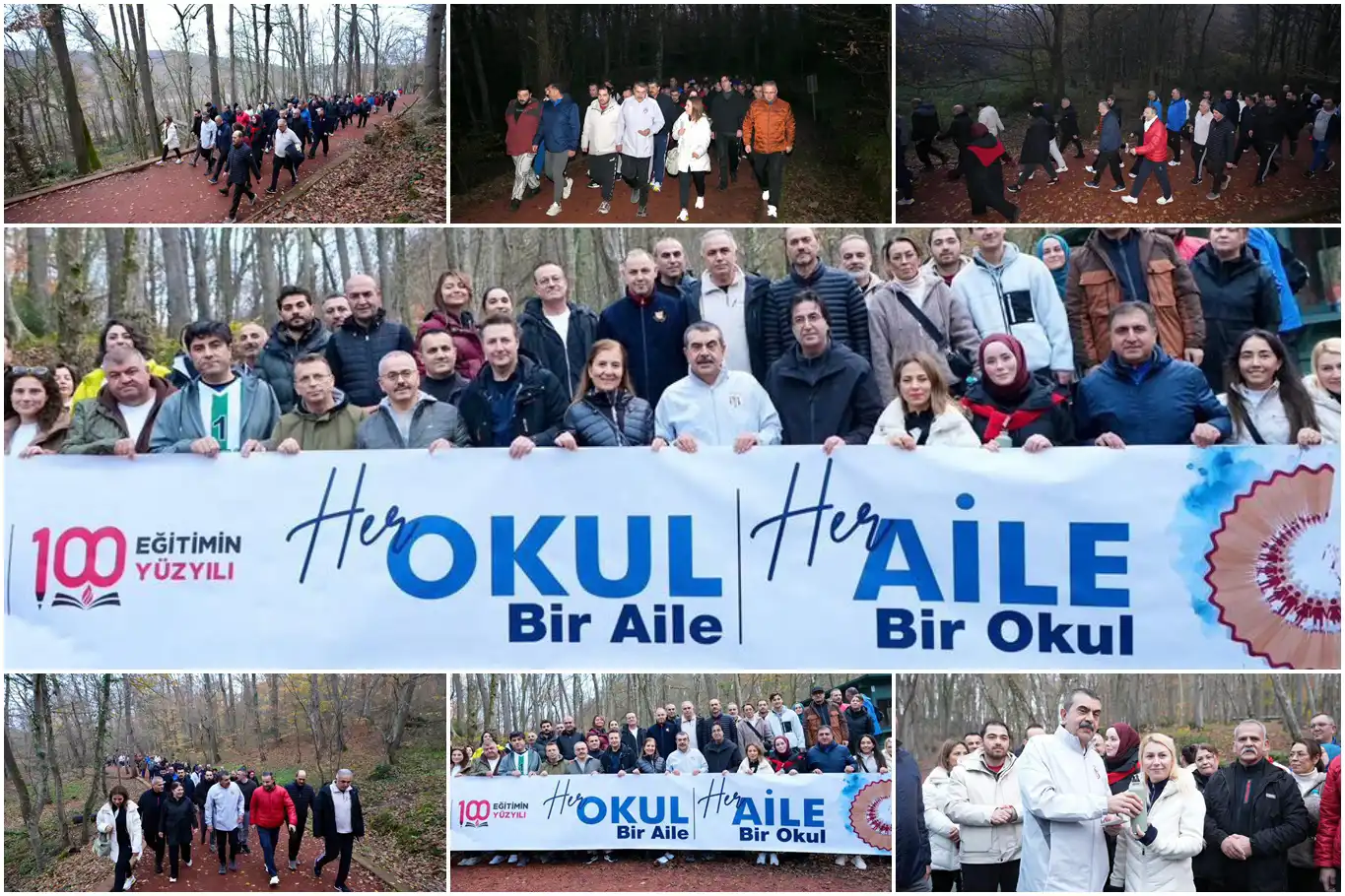 Bakan Tekin, "Aile Yılı" etkinlikleri kapsamında öğretmenlerle doğa yürüyüşü yaptı