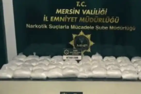 Mersin’de 38 kilogram metamfetamin ele geçirildi