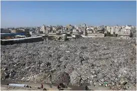 Gazze Belediyesi: Katı atık toplama ve kaldırmada ciddi bir krizle karşı karşıyayız