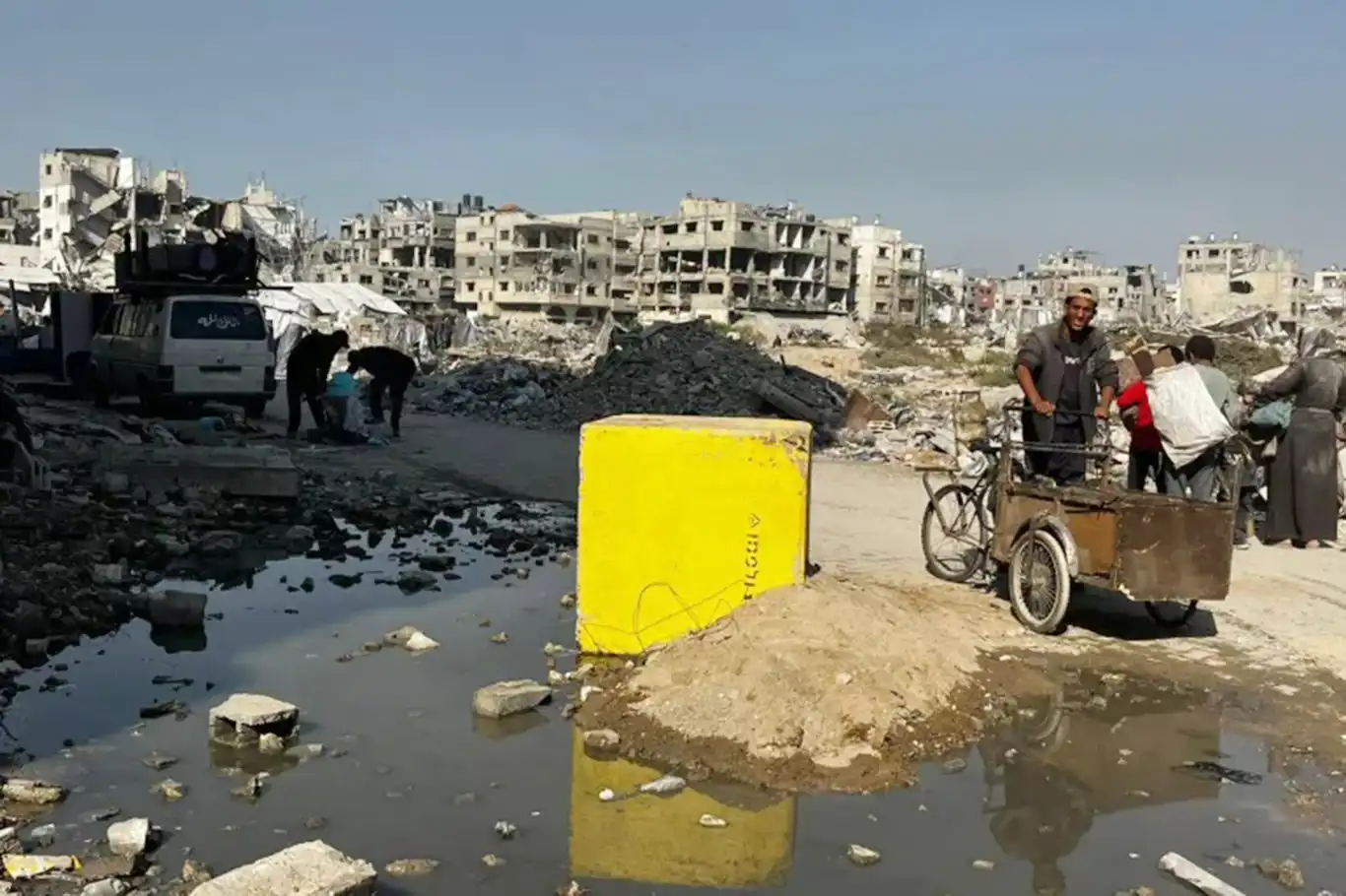 Gazze'de "sarı hat": Evlerine dönmek isteyen Filistinliler için ölüm sınırı