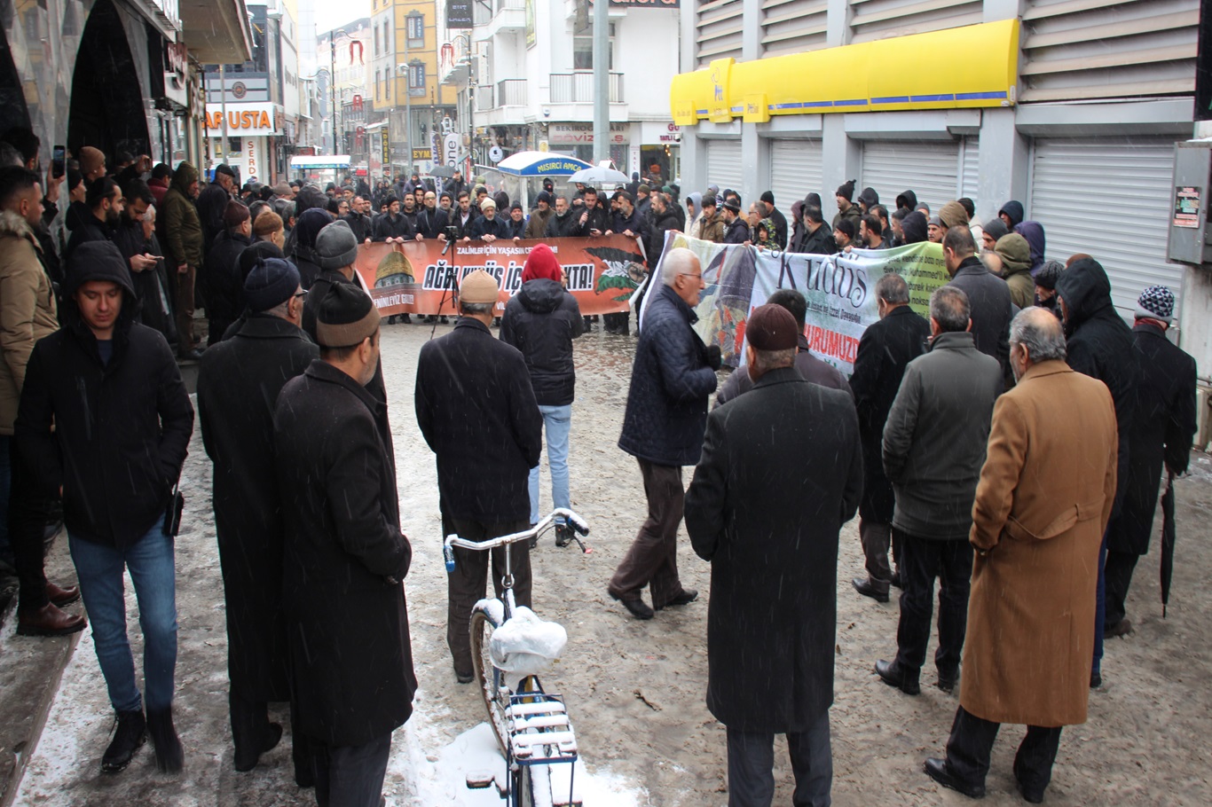 Gazze'yi işgal planına Ağrı'dan tepki geldi