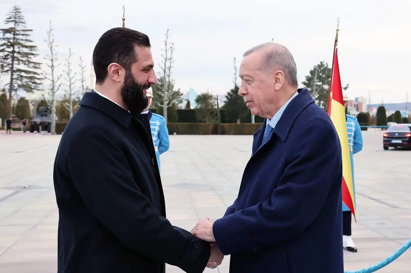 Cumhurbaşkanı Erdoğan ile Suriye Cumhurbaşkanı Ahmet Şara bir araya geldi Cumhurbaşkanı Erdoğan ile Suriye Cumhurbaşkanı Ahmet Şara bir araya geldi