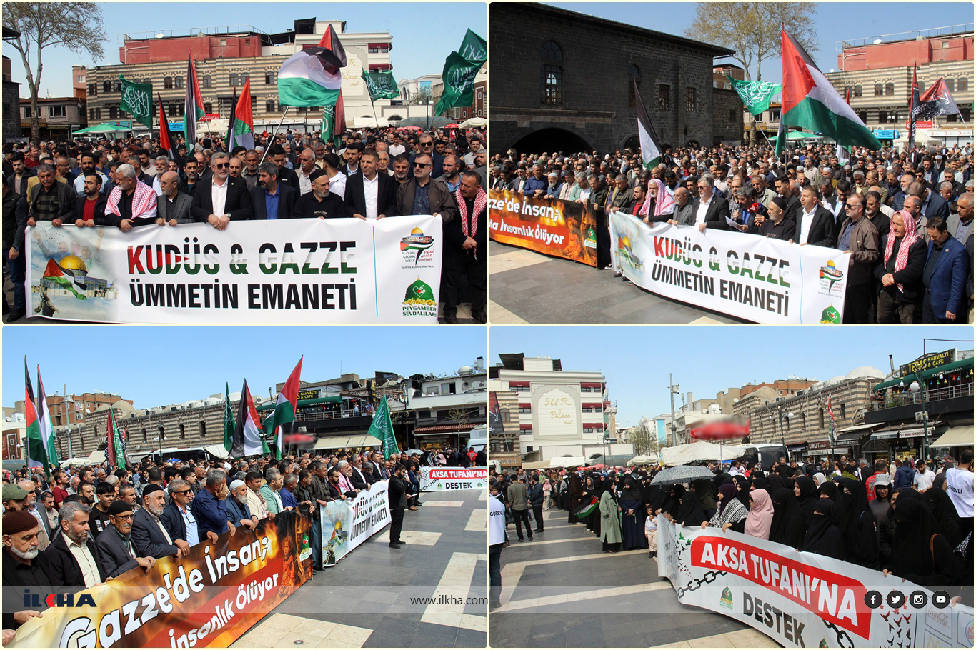 Thousands rally for International Quds Day in Diyarbakır Thousands rally for International Quds Day in Diyarbakır