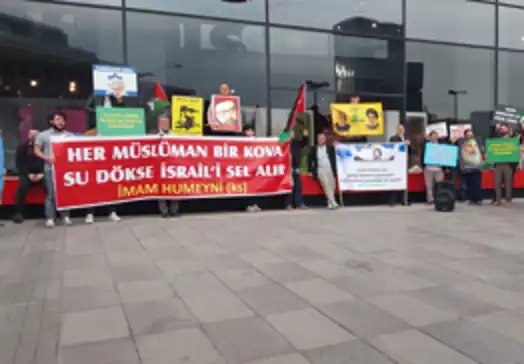 Dünya Kudüs Günü'nde siyonist işgalciler protesto edildi