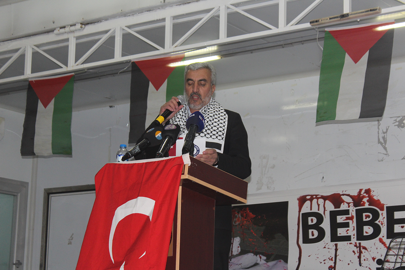 Elazığ’da Gazze için binler tek yürek oldu