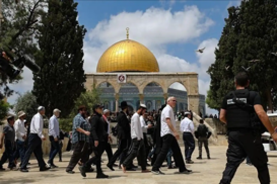 Israeli settlers storm Aqsa Mosque under heavy military protection
