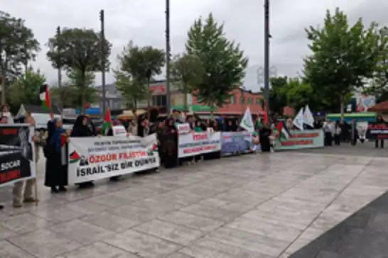 Sakarya'da Filistin'e destek