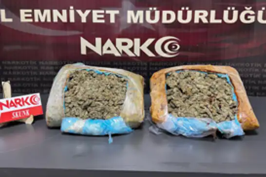 Batman'da uyuşturucu operasyonu: 2 kilo 500 gram skunk ele geçirildi