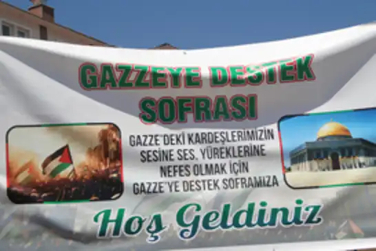 Bingöl'de “Gazze’ye Destek Sofrası” kermesi 