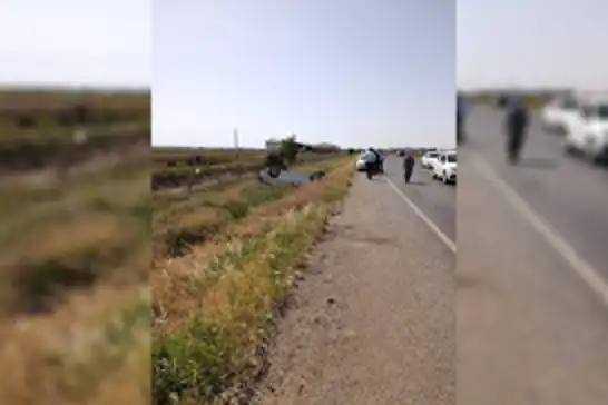 Takla atan araç ters döndü: 1 yaralı