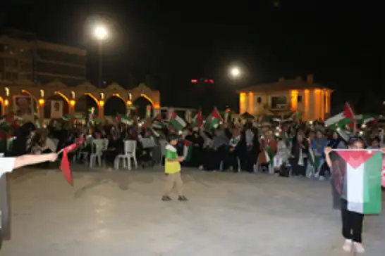Şanlıurfa'da ‘Gazze için nöbet’ programı düzenlendi