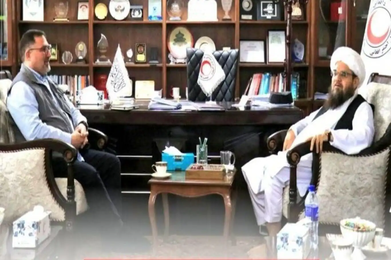 Afghan, Qatari red crescent officials discuss strengthening humanitarian cooperation Afghan, Qatari red crescent officials discuss strengthening humanitarian cooperation