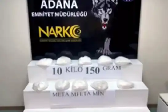 Adana'da 10 kilogram metamfetamin ele geçirildi: 6 tutuklama