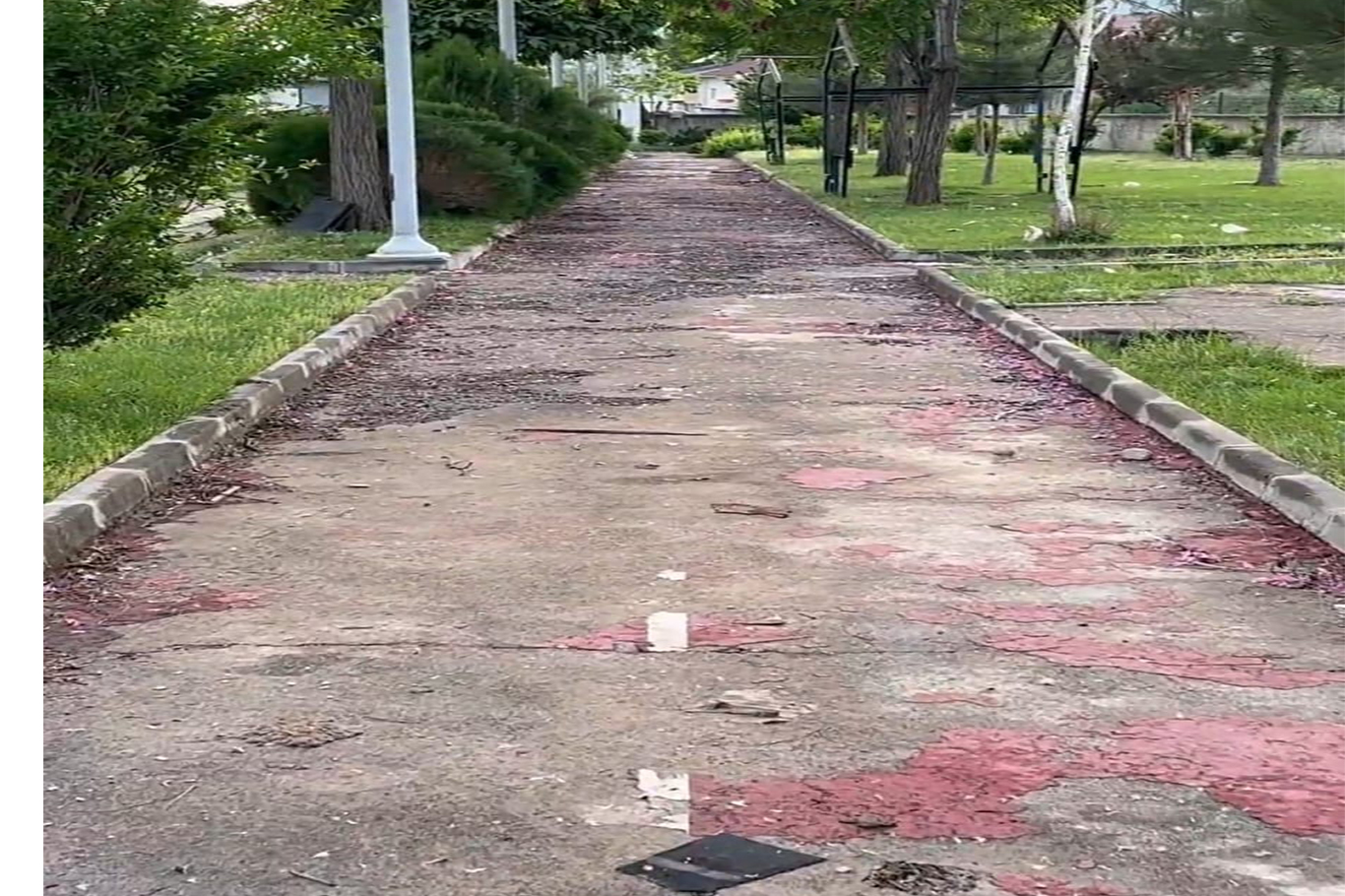 Bingöl'ün Genç ilçesindeki park bakımsızlıktan tehlike saçıyor Bingöl'ün Genç ilçesindeki park bakımsızlıktan tehlike saçıyor
