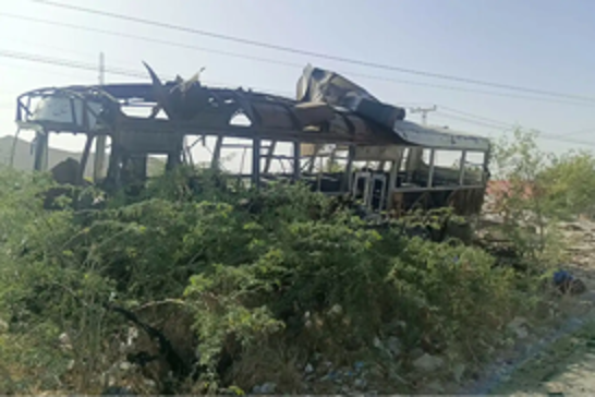 Five killed, including three students, in suicide bombing of school bus in Pakistan