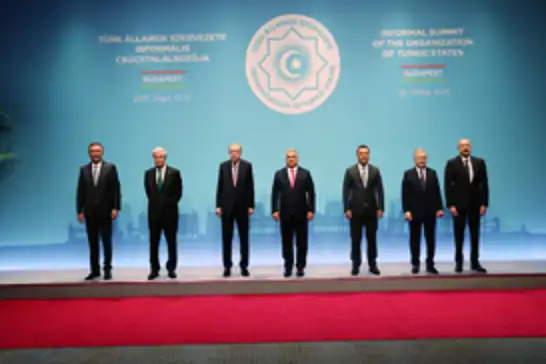  Erdoğan addresses informal summit of Organization of Turkic States in Budapest