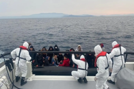 Turkish coast guard rescues dozens of migrants pushed back by Greece