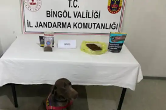 Bingöl'de yolcu otobüsünde uyuşturucu ele geçirildi