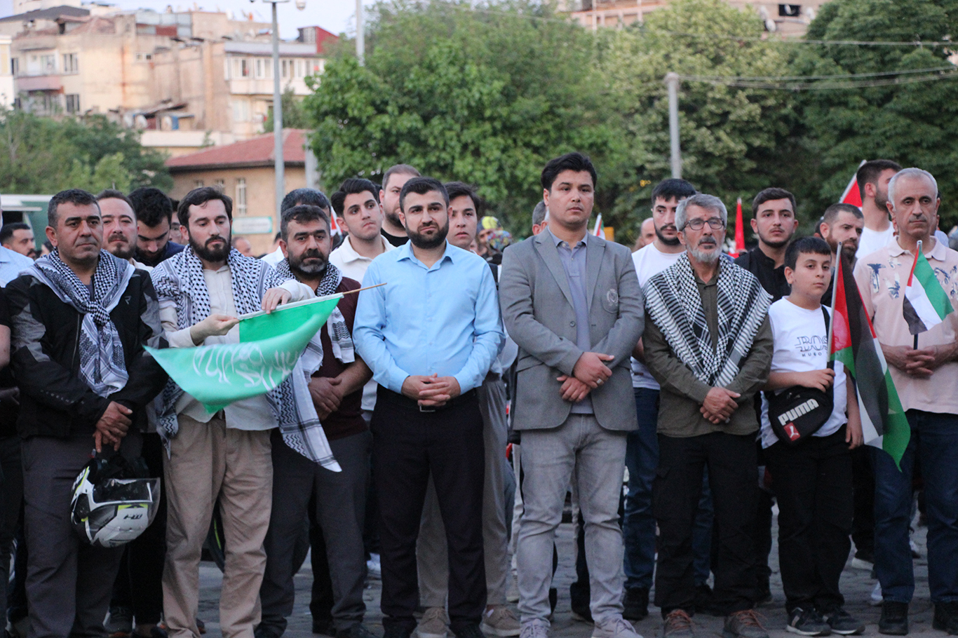 Gaziantep'te motosiklet sürücülerinden Gazze protestosu	