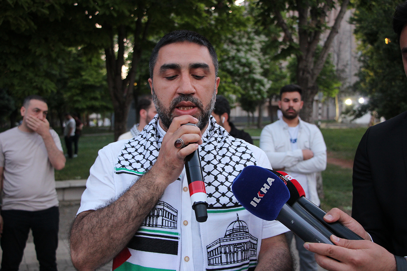 Gaziantep'te motosiklet sürücülerinden Gazze protestosu	