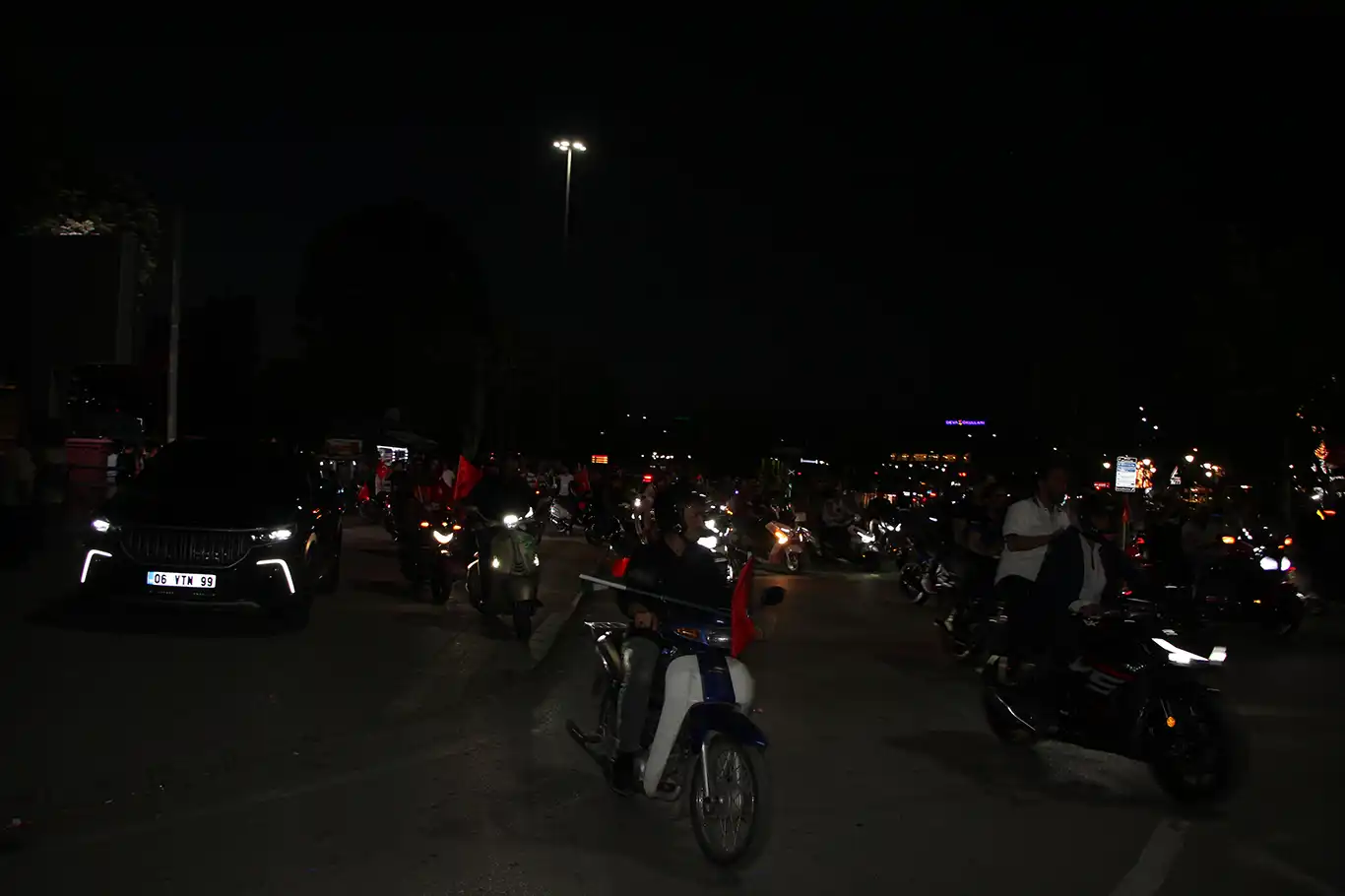 Gaziantep'te motosiklet sürücülerinden Gazze protestosu Gaziantep'te motosiklet sürücülerinden Gazze protestosu