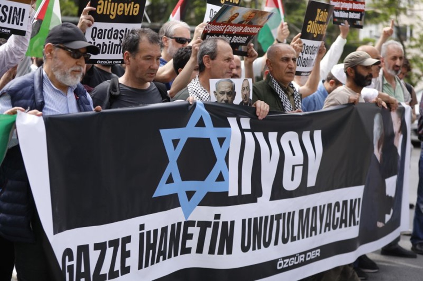İşgalcilere destek veren Azerbaycan yönetimi İstanbul'da protesto edildi