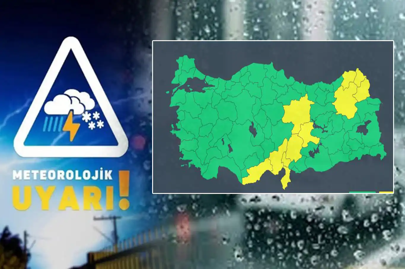 Meteoroloji'den 11 il için 'sarı' kodlu uyarı Meteoroloji'den 11 il için 'sarı' kodlu uyarı