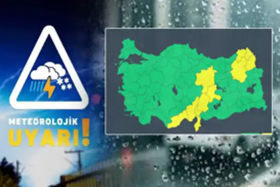 Meteoroloji'den 11 il için 'sarı' kodlu uyarı