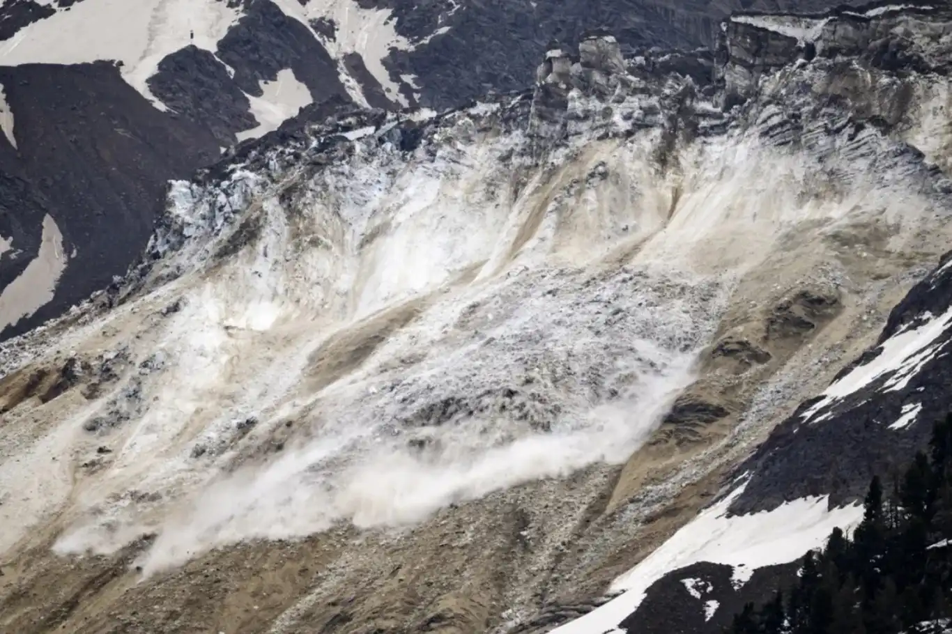 Glacier collapse in Switzerland's Loetschental Valley: One missing Glacier collapse in Switzerland's Loetschental Valley: One missing