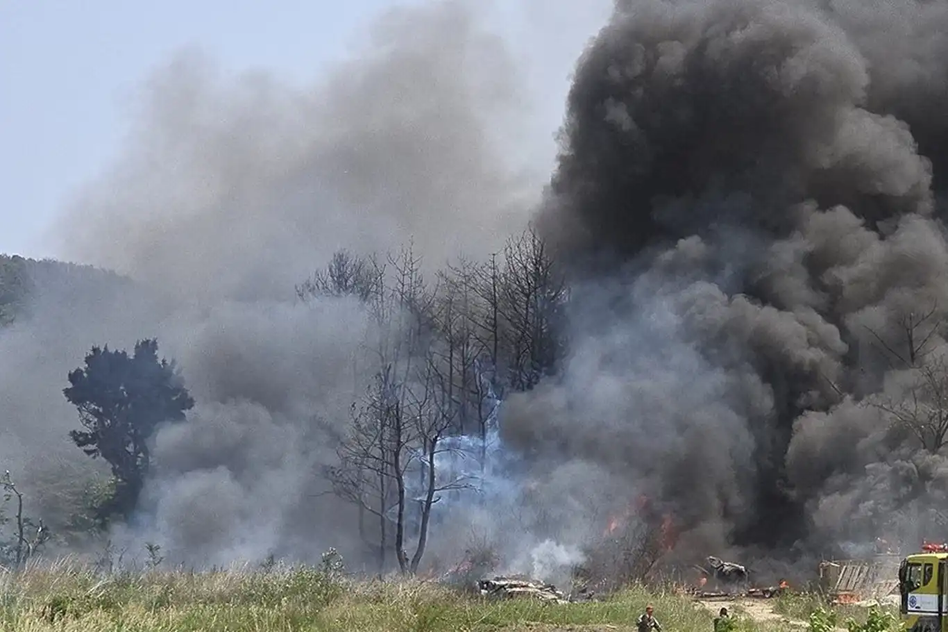 South Korean navy plane crashes in Pohang mountains South Korean navy plane crashes in Pohang mountains