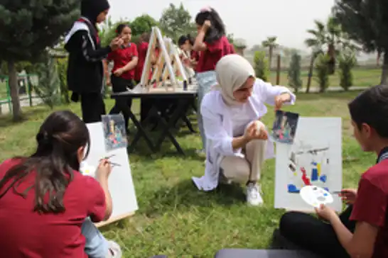 Cizre’de “Okulumla Sosyalleşiyorum” projesiyle eğitim dışarı taşındı