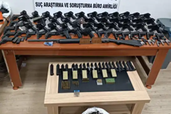 Gaziantep'te çok sayıda silah ele geçirildi